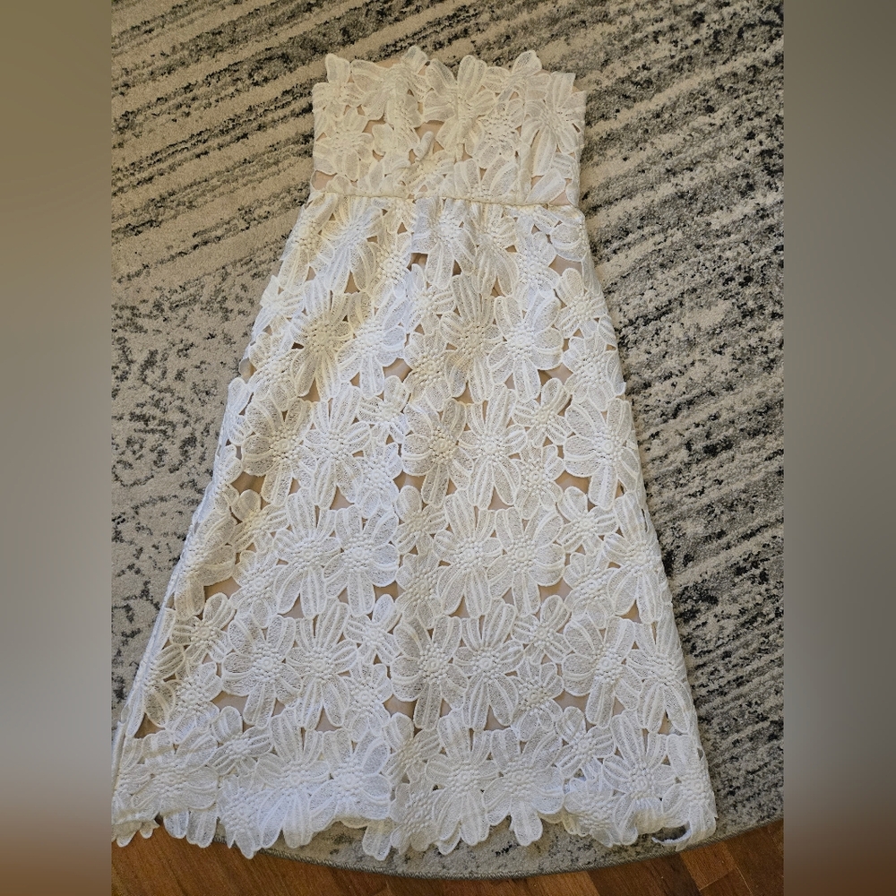 Stone Cold Fox Ivory Lace Dress